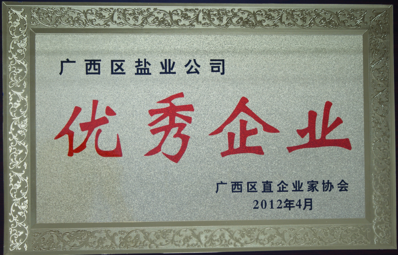 2012年广西区直企业家协会优秀企业