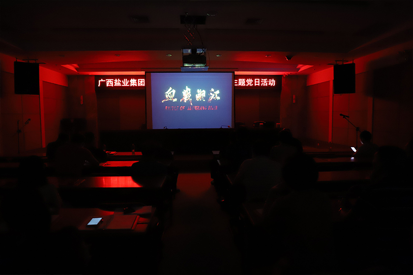 观看电影《血战湘江》—— 集团总部党支部和驻邕直属公司党支部开展主题党日活动